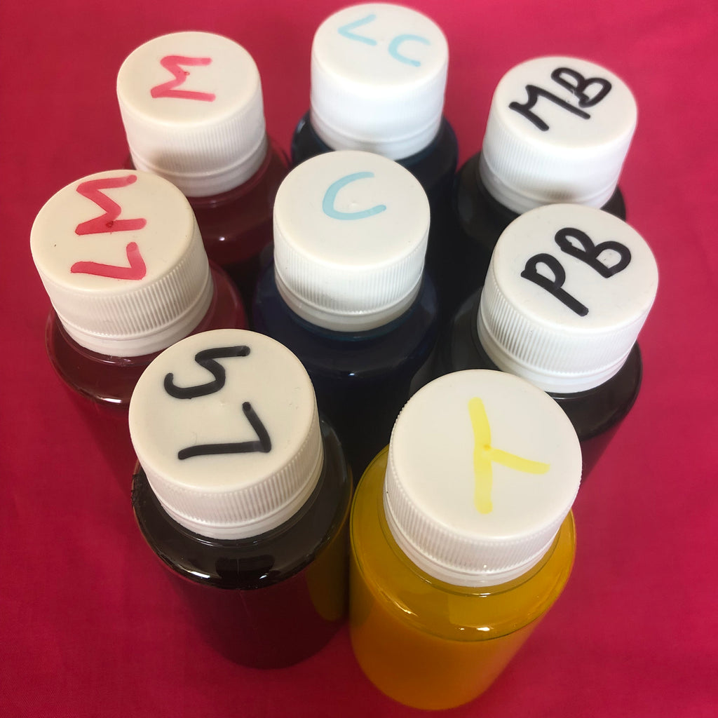 100ML PIGMENT INK BOTTLES FOR HP DESIGNJET Z2100 PBK/MBK/C/M/Y/LC/LM/LGY