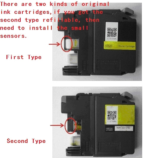 Extra Black Plastic Piece for Sensor on Brother Refillable LC223 LC225 LC227 Cartridges