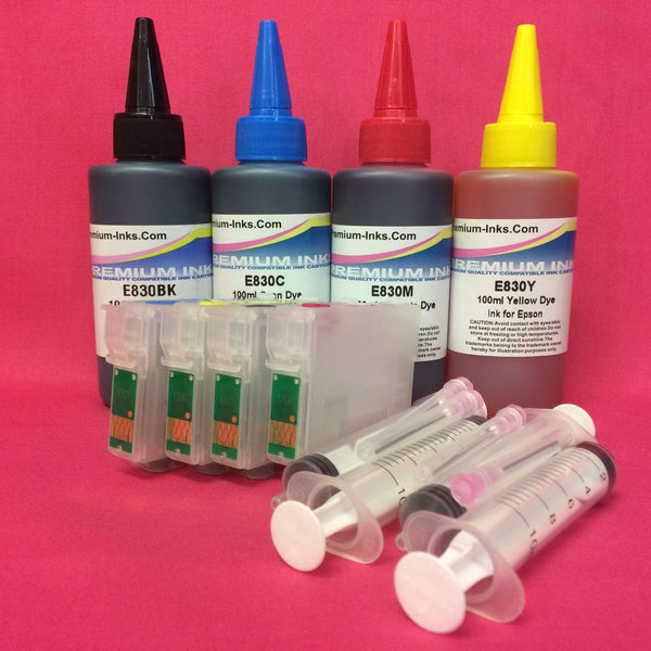 Epson T1281-4 Refillable Cartridges