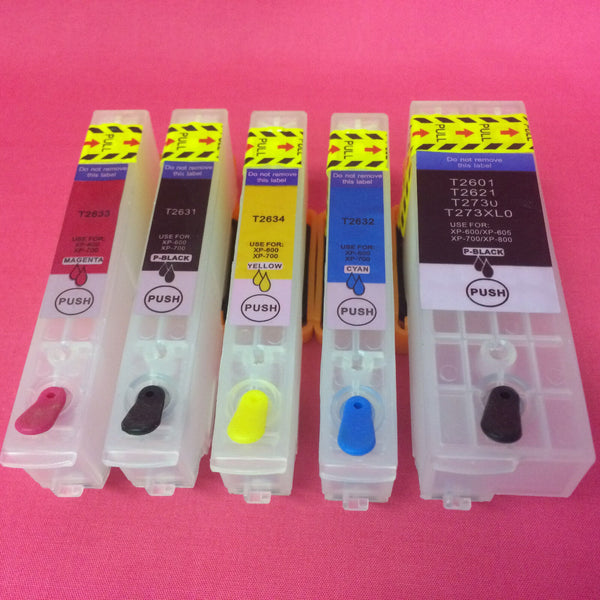 Epson 2631 2621 2632 Refillable Cartridges