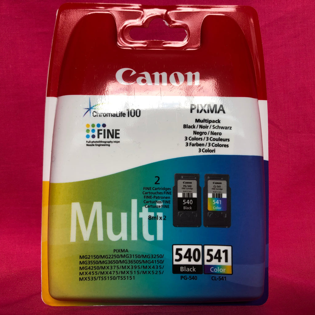 Genuine Canon PG-540 CL-541 Original Black Colour Twin Pack