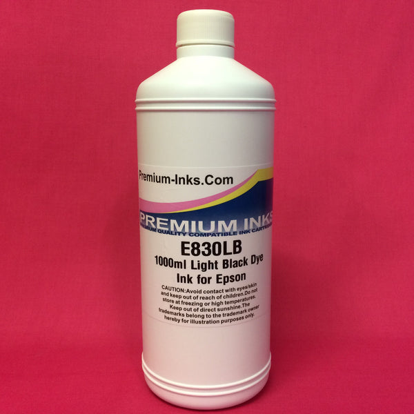 LITRE LIGHT BLACK LLBK PIGMENT REFILL INK FOR EPSON PHOTO PRINTERS NON OEM