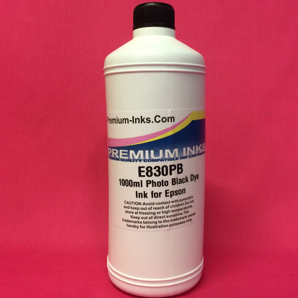 Photo Black Litre Bottle Pigment Refill Ink Epson