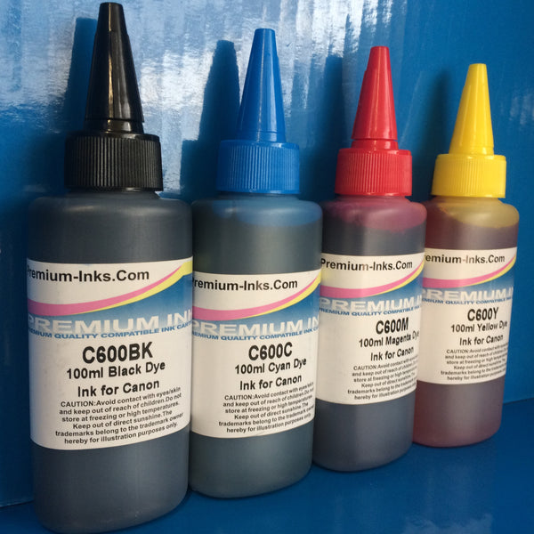 4x100ml Canon Dye  Refill Ink