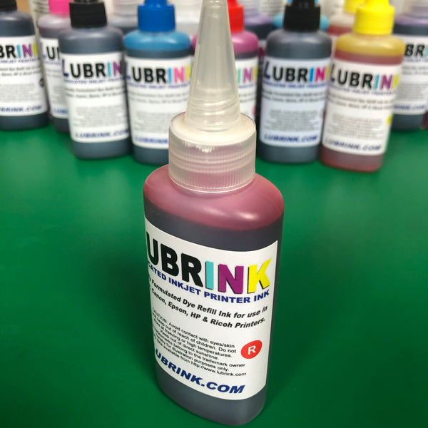 Red Lubrink Printer Ink Bottle 100ml