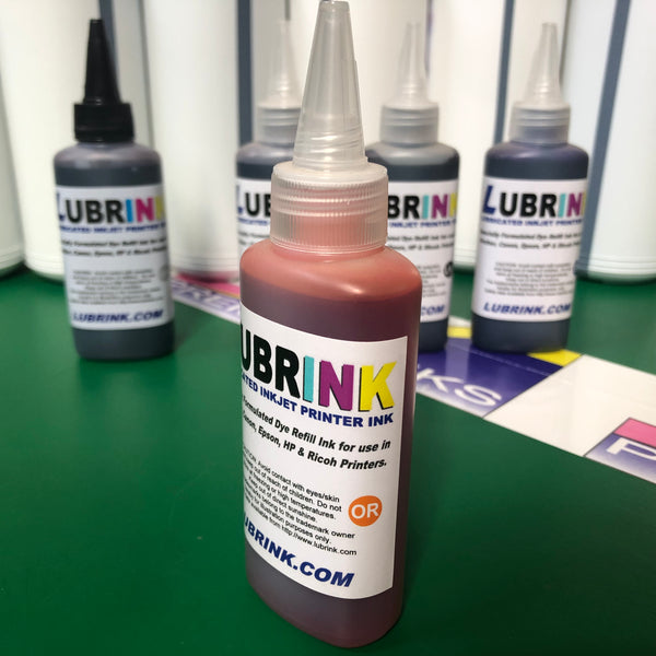 Orange Lubrink Ink Refill Bottle