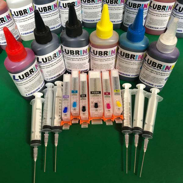 Lubrink Ink  Refill Cartridge 580 581 BK/C/M/Y/PBL