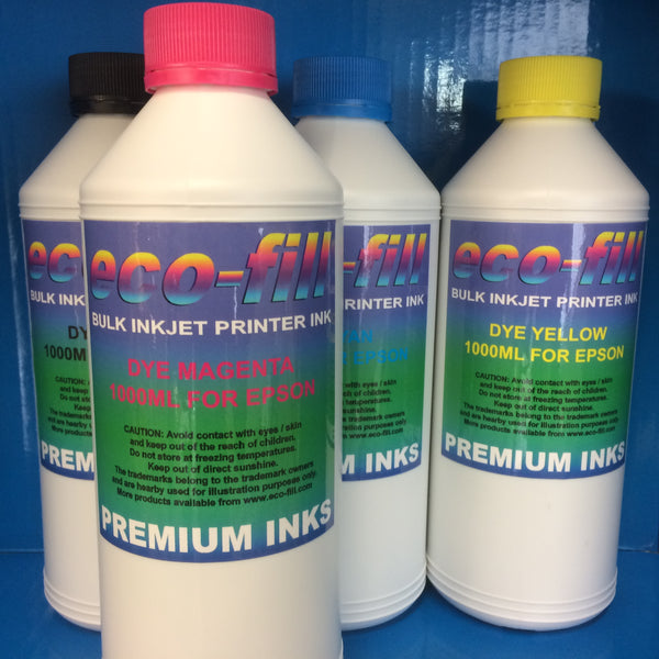LITRE ECO-FILL REFILL INK FOR EPSON WORKFORCE HOME EXPRESSION PREMIUM STYLUS COLOR PRINTERS NON OEM