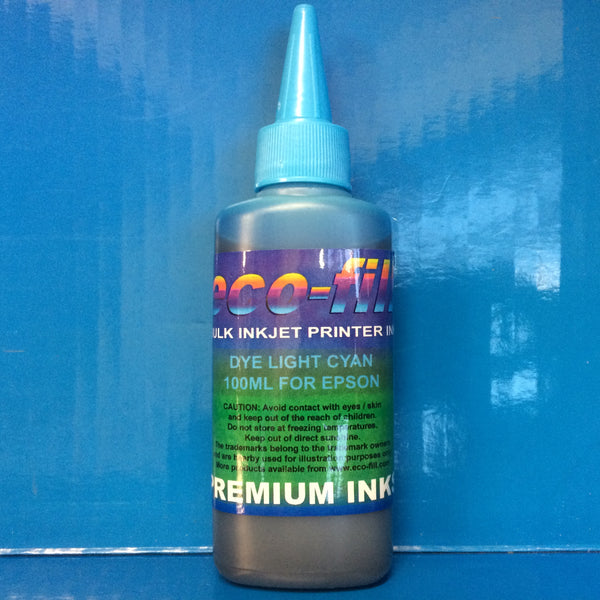 9X100ML ECO-FILL DYE REFILL INK FOR EPSON PHOTO R2400 R2880 R3000 R3880 PRINTERS