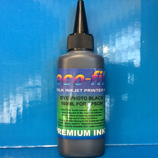 8X100ML ECO-FILL DYE REFILL INK FOR EPSON STYLUS PHOTO R1900 PRINTERS