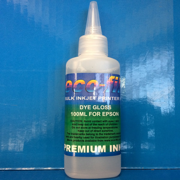 8X100ML ECO-FILL DYE REFILL INK FOR EPSON STYLUS PHOTO R1900 PRINTERS