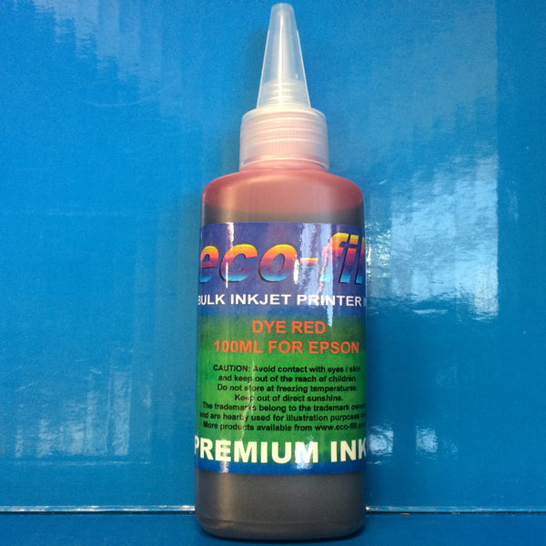 8X100ML ECO-FILL DYE REFILL INK FOR EPSON STYLUS PHOTO R1900 PRINTERS