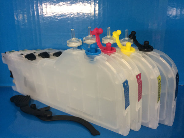4 LARGE REFILLABLE PRINTER CARTRIDGES TO REPLACE BROTHER LC223 LC 223 Non OEM